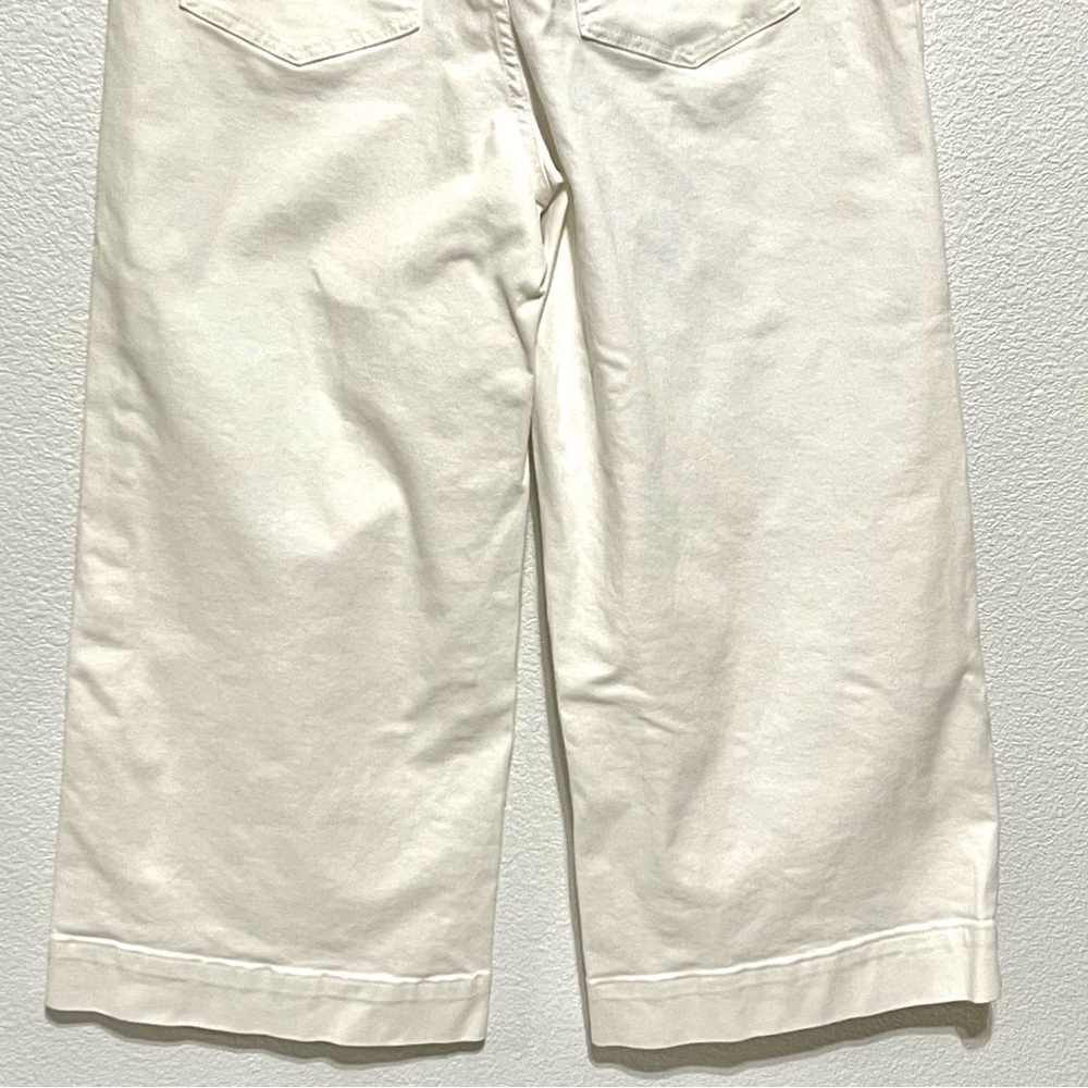 Madewell Woman White Wide Legs Crops Jeans Size 29 - Picture 7 of 14